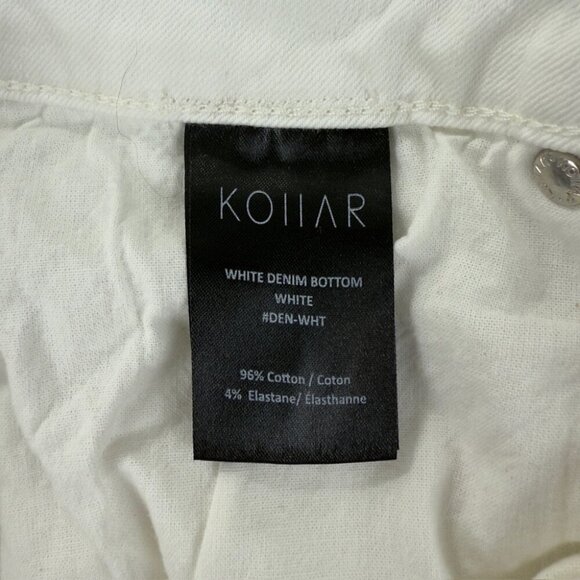 Kollar White Denim Bottom Whitr Jeans Men's Size 32 US - Picture 9 of 15